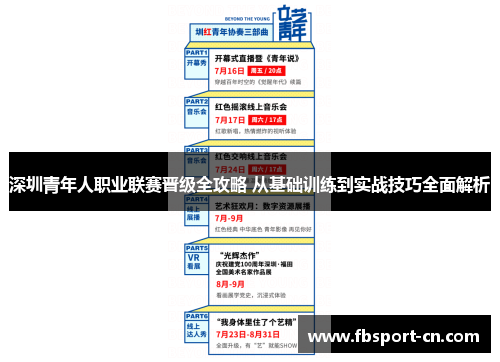 深圳青年人职业联赛晋级全攻略 从基础训练到实战技巧全面解析